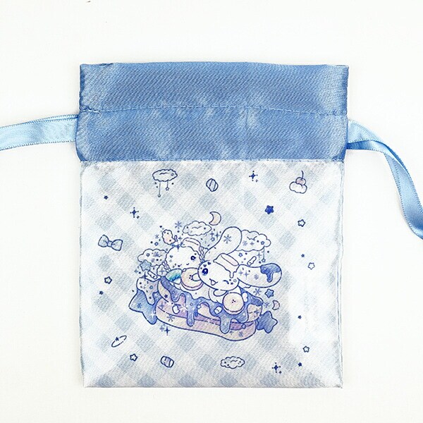 サンリオ シナモロール こぎみゅん DOLLY MIX  ミニ巾着 巾着袋 コラボ ブルー