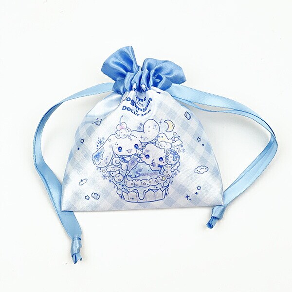 サンリオ シナモロール こぎみゅん DOLLY MIX  ミニ巾着 巾着袋 コラボ ブルー
