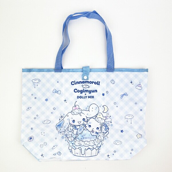 サンリオ シナモロール こぎみゅん DOLLY MIX  折りたたみエコバッグ コラボ ブルー