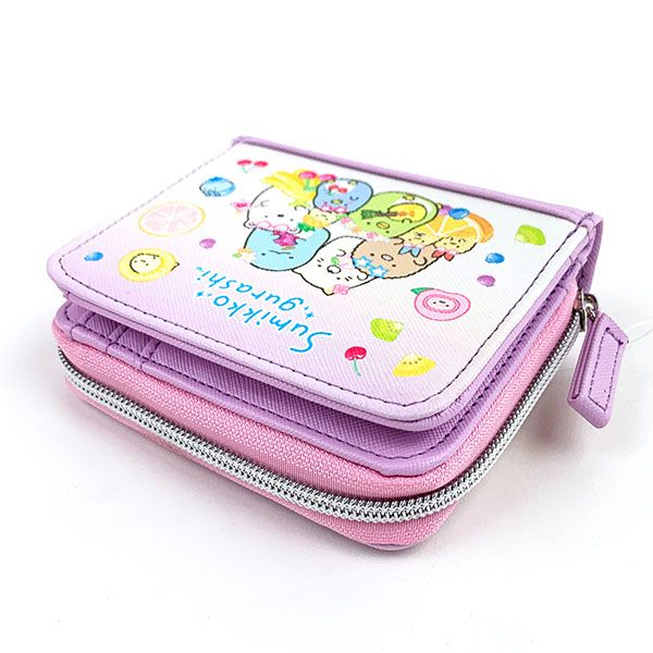 dショッピング |すみっコぐらし 折り財布 パープル 財布 二つ折り