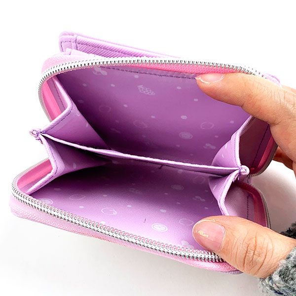 dショッピング |すみっコぐらし 折り財布 パープル 財布 二つ折り