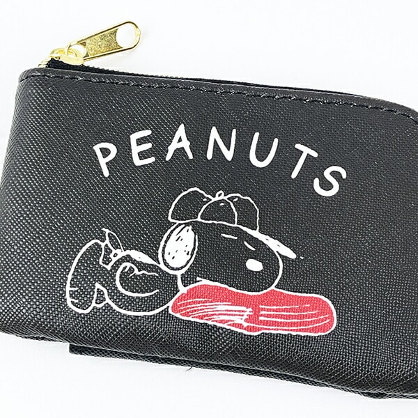 スヌーピー 野球 リール付きマルチケース パスケース 定期入れ SNOOPY