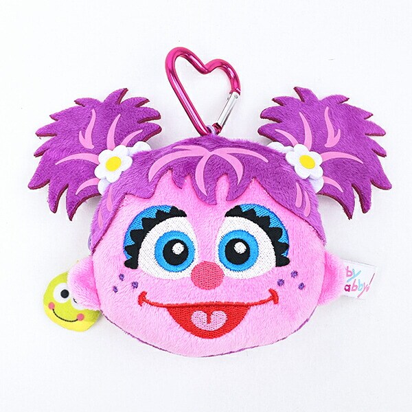 セサミストリート アビー カラビナ付き小銭入れ