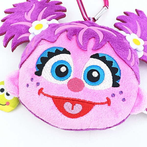 セサミストリート アビー カラビナ付き小銭入れ