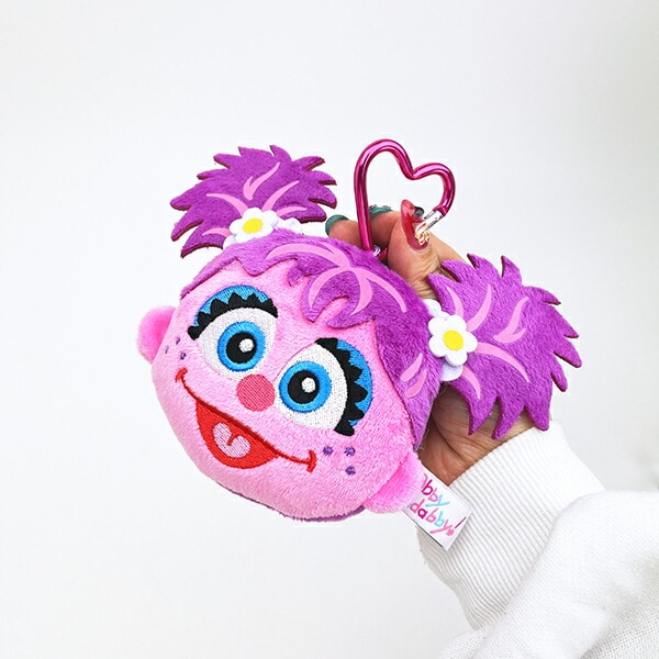 セサミストリート アビー カラビナ付き小銭入れ