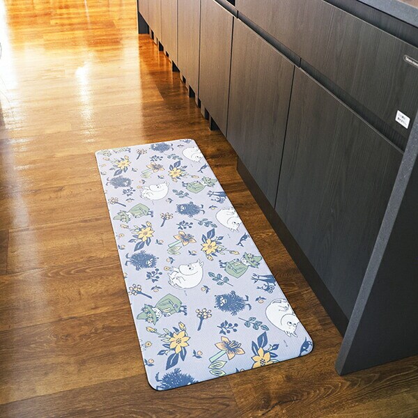 ムーミン (ムーミンと草花) キッチンマット【45cm×120cm】 MOOMIN