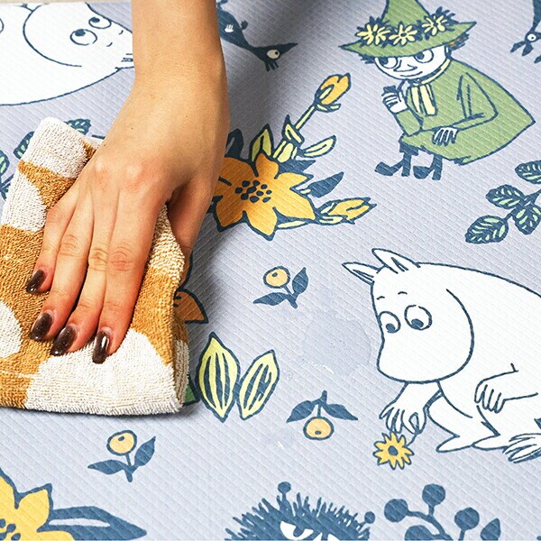 ムーミン (ムーミンと草花) キッチンマット【45cm×240cm】 MOOMIN