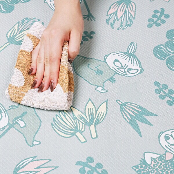 ムーミン (ボタニカルグリーン/リトルミイ) キッチンマット【45cm×120cm】 MOOMIN