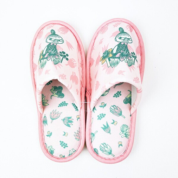 ムーミン リトルミィ ボタニカルピンク スリッパ 約22cm~24cm対応 ルームシューズ ピンク