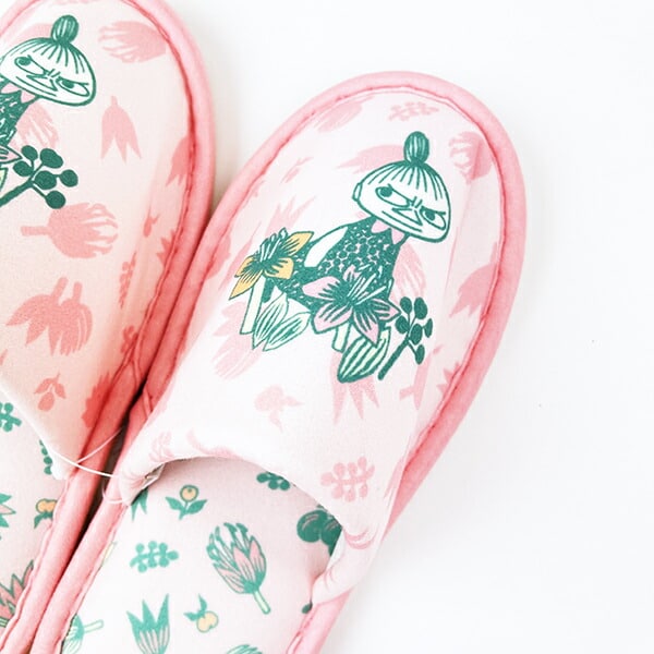 ムーミン リトルミィ ボタニカルピンク スリッパ 約22cm～24cm対応 ルームシューズ ピンク