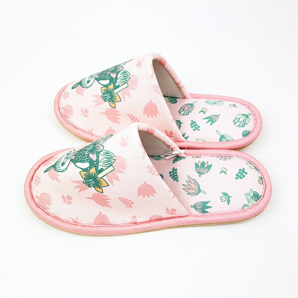 ムーミン リトルミィ ボタニカルピンク スリッパ 約22cm～24cm対応 ルームシューズ ピンク