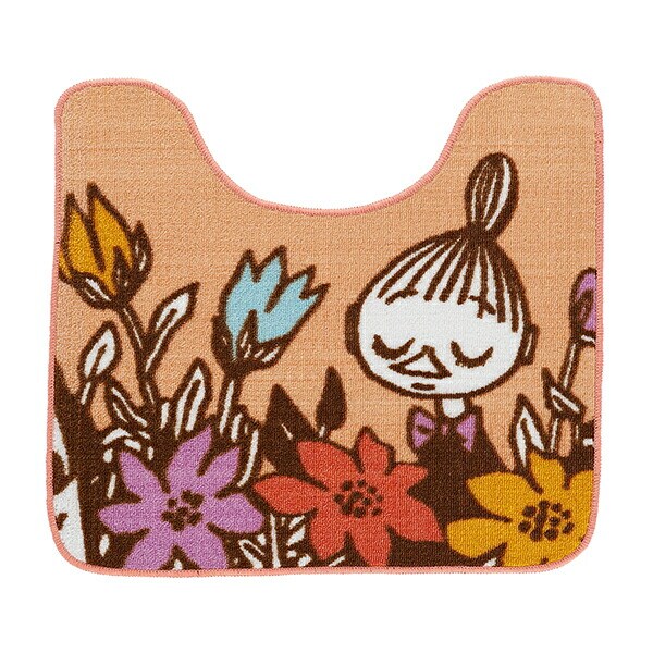 ムーミン リトルミイ トイレタリー2点セット (トイレマット・蓋カバーセット) インザガーデン MOOMIN