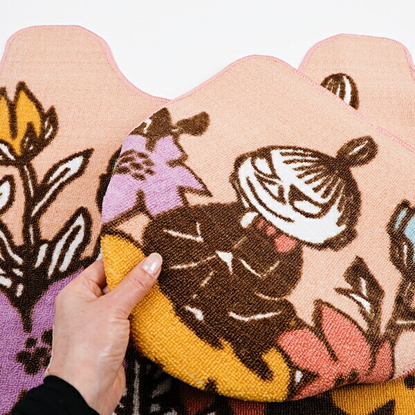 ムーミン リトルミイ トイレタリー2点セット (トイレマット・蓋カバーセット) インザガーデン MOOMIN