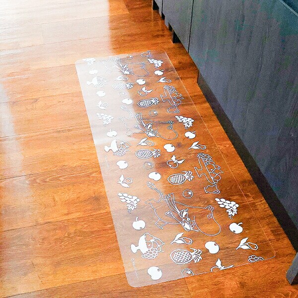 ムーミン 透明キッチンマット フルーツガーデン MOOMIN 【45×120cm】