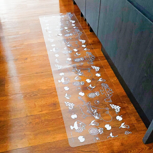 ムーミン 透明キッチンマット フルーツガーデン MOOMIN 【45×180cm】