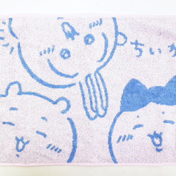 ちいかわ ミニタオルバスマット ちいかわピンク