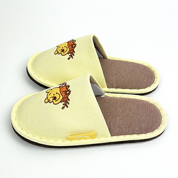 ディズニー くまのプーさん イエローフレーム スリッパ（約22cm～24cm対応） ルームシューズ Disney