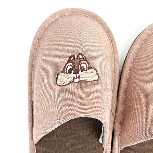 ディズニー チップとデール もぐもぐ スリッパ（約22cm～24cm対応） ルームシューズ Disney