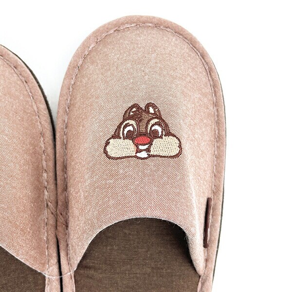 ディズニー チップとデール もぐもぐ スリッパ（約22cm～24cm対応） ルームシューズ Disney