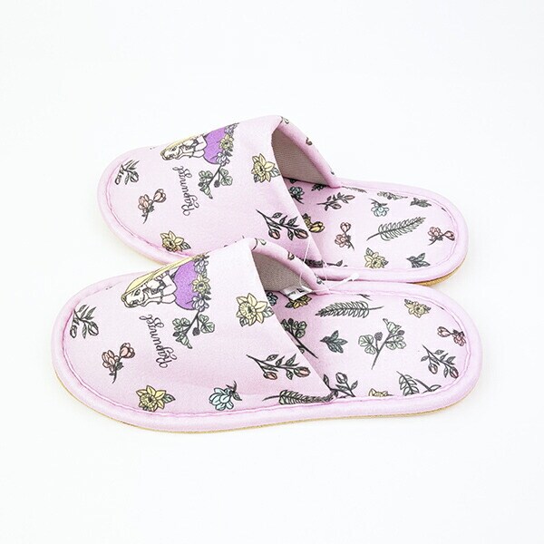 ディズニー ラプンツェル フォレストプラント スリッパ 約22cm～24cm対応 ルームシューズ パープル Disney