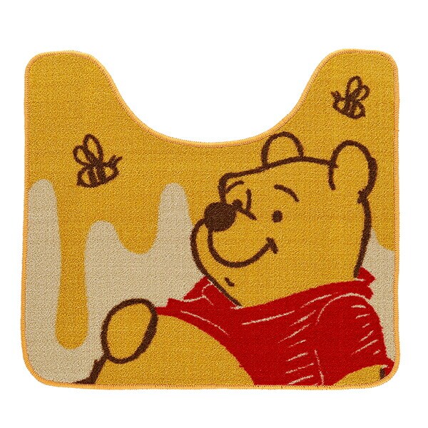 ディズニー くまのプーさん トイレタリー2点セット (トイレマット・蓋カバーセット) ハニーライフ Disney