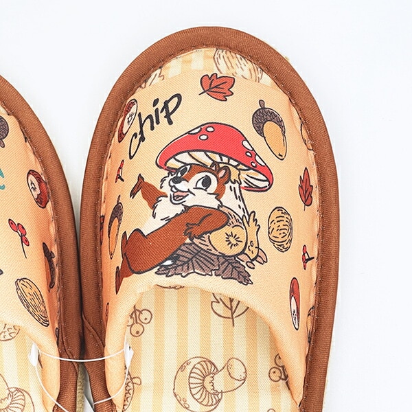 ディズニー チップとデール スリッパ オータムトレジャー (22～24cm)  キッチン Disney