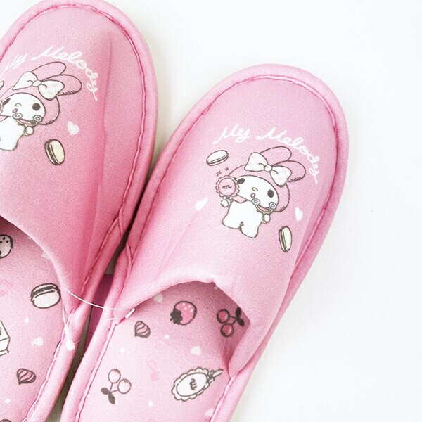 サンリオ マイメロディ ガーリースイート スリッパ 約22cm～24cm対応 ルームシューズ ピンク