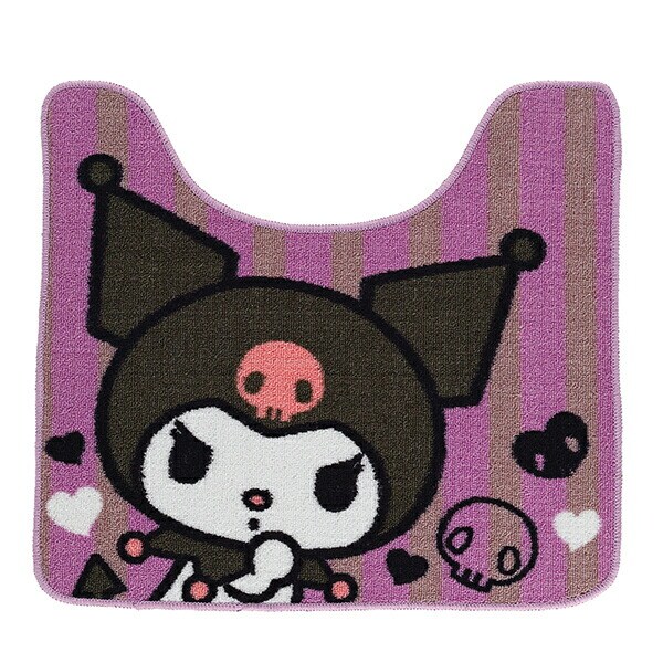 サンリオ クロミ トイレタリー2点セット (トイレマット・蓋カバーセット) リラックスハート Sanrio