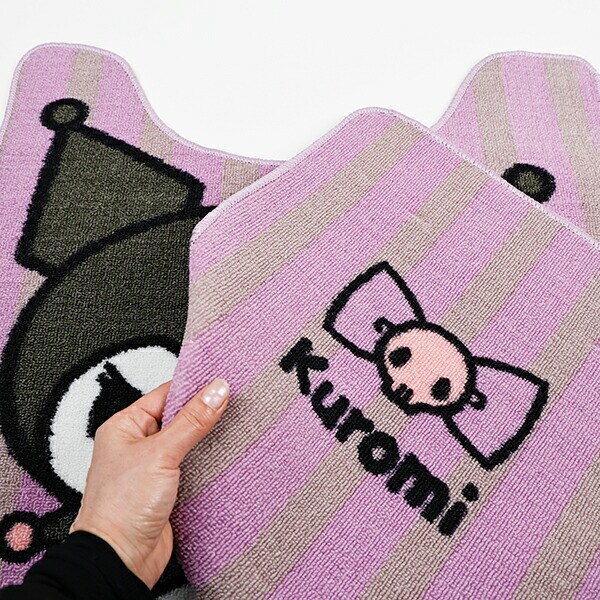 サンリオ クロミ トイレタリー2点セット (トイレマット・蓋カバーセット) リラックスハート Sanrio