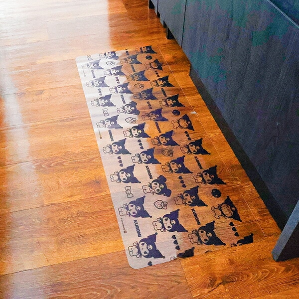 サンリオ クロミ 透明キッチンマット モノクロ並び(S) Sanrio 【45×120cm】