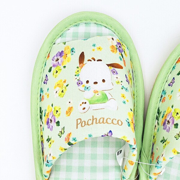 サンリオ ポチャッコ フラワーカーテン グリーン (22～24cm)  キッチン Sanrio