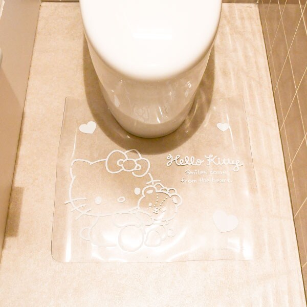 サンリオ ハローキティ 透明トイレマット ふんわりキティちゃん Sanrio