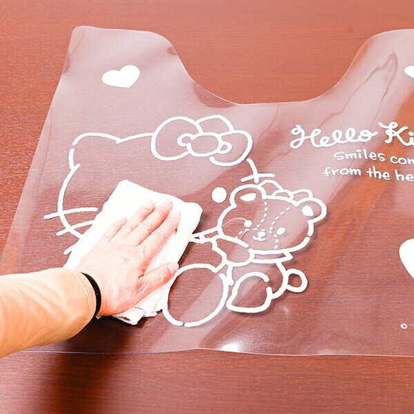 サンリオ ハローキティ 透明トイレマット ふんわりキティちゃん Sanrio