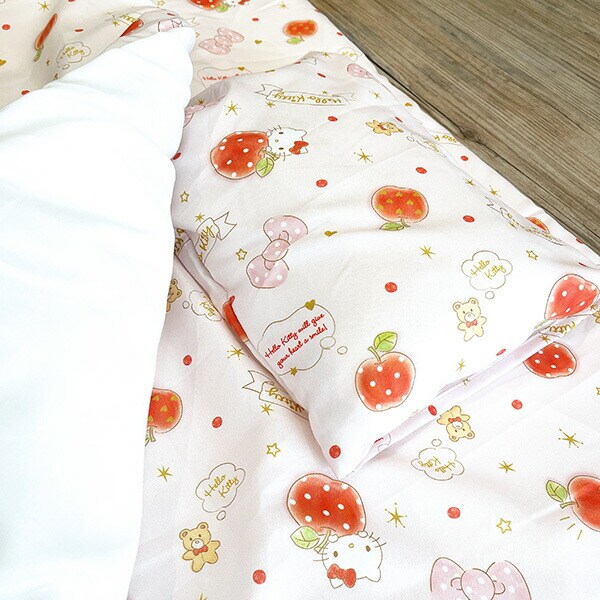 サンリオ ハローキティ お昼寝布団 7点セット (ドリーミーアップル) 子供用 Sanrio