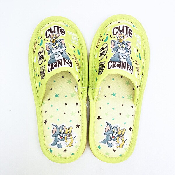 トムとジェリー スリッパ ライムポップ (22～24cm)  キッチン トムジェリ