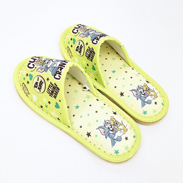 トムとジェリー スリッパ ライムポップ (22～24cm)  キッチン トムジェリ
