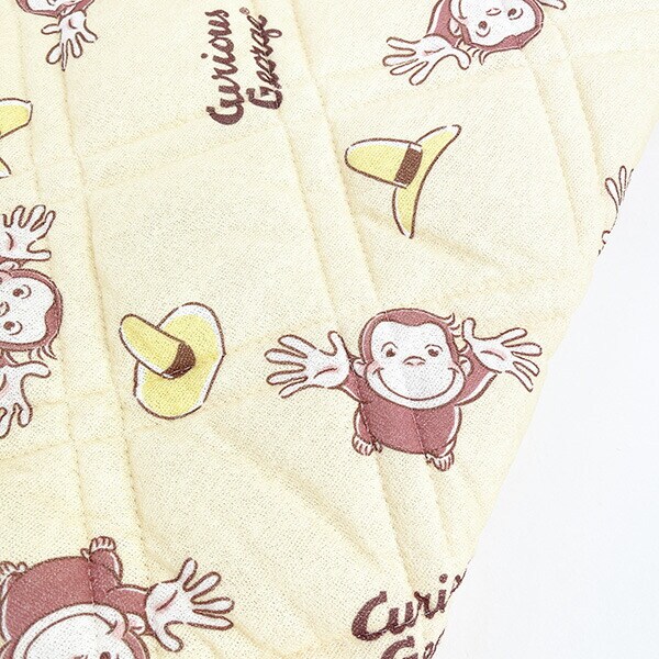 おさるのジョージ チャーミングカラー 敷きパット(H200×W100cm)