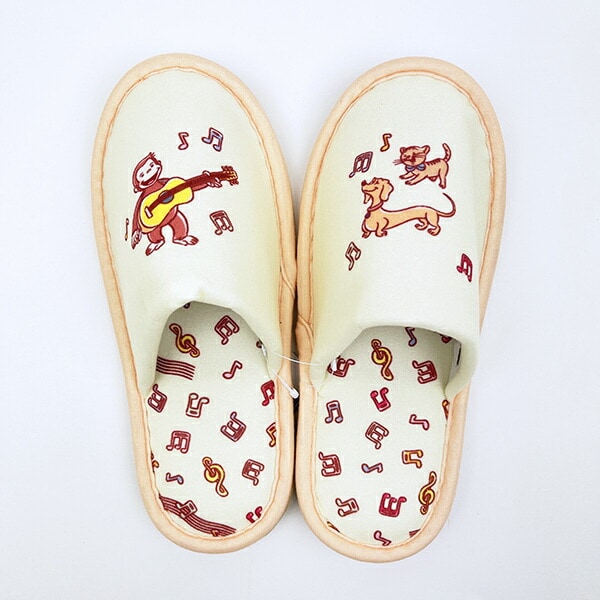 おさるのジョージ シンギングジョージ スリッパ