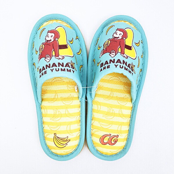 おさるのジョージ スリッパ まんぷくジョージ (22～24cm)  キッチン