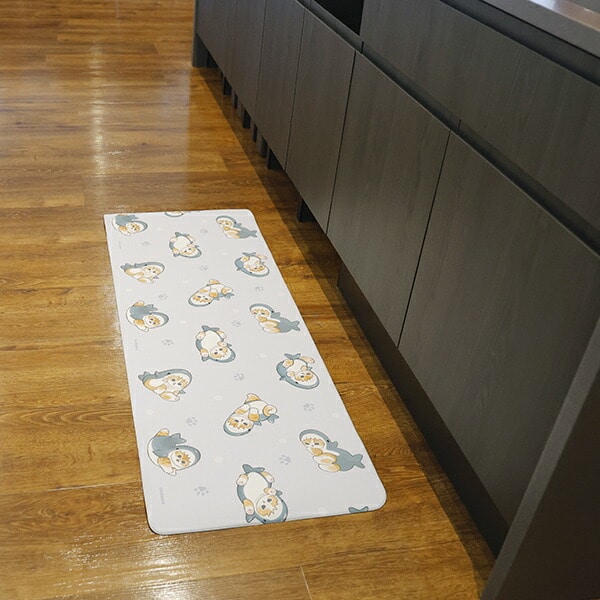 モフサンド (サメにゃんといっしょ) キッチンマット【45cm×120cm】 mofusand