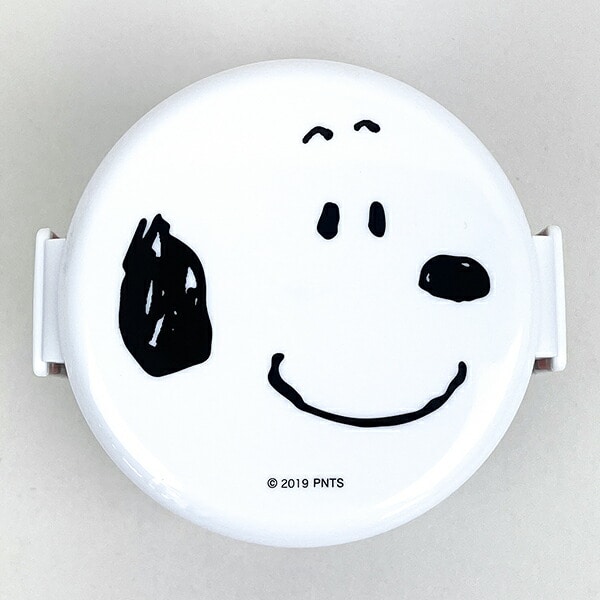 スヌーピー フェイス 丸型ランチボックス2段 弁当箱 SNOOPY