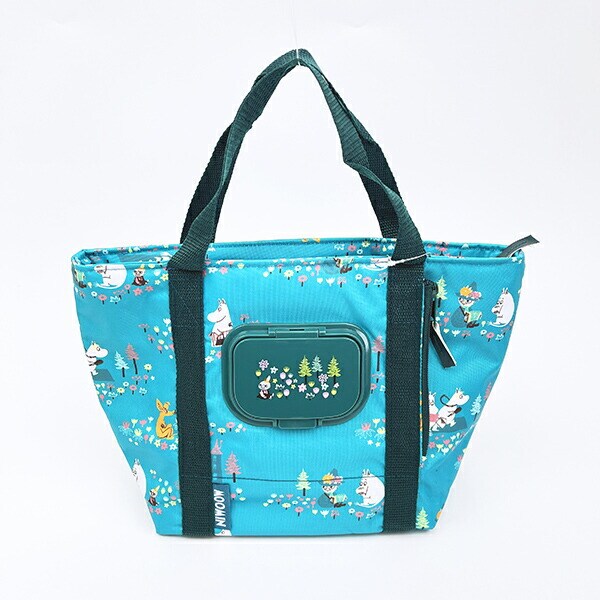 ムーミン ティッシュポケット ランチバッグ グリーン