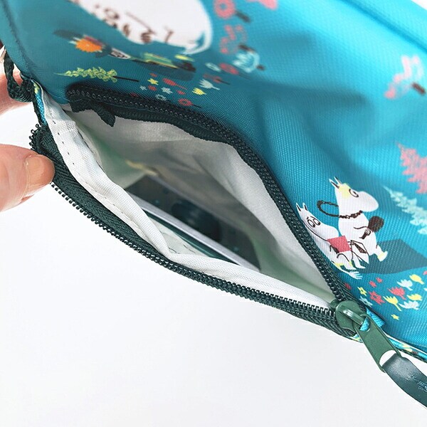 ムーミン ティッシュポケット ランチバッグ グリーン