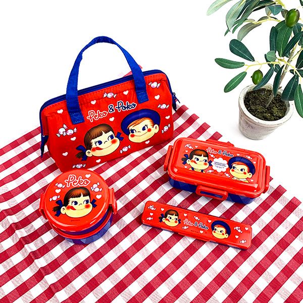 ペコちゃん がま口型 ランチバック ランチトート バッグ ランチ用品 遠足 学校 オフィス
