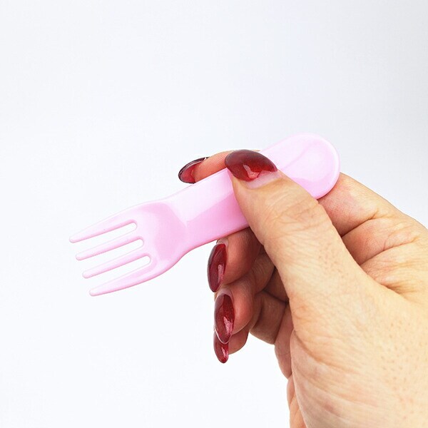 サンリオ マイメロディ 丸型ランチボックス2段（フォーク付き） お弁当箱 日本製 Sanrio