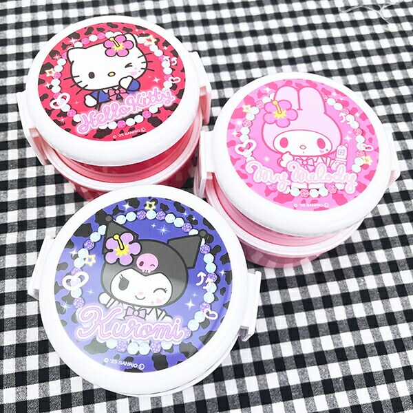 サンリオ マイメロディ 丸型ランチボックス2段（フォーク付き） お弁当箱 日本製 Sanrio