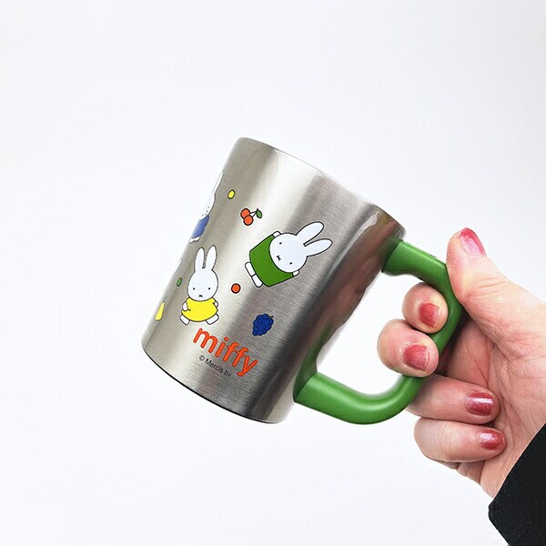 ミッフィー miffy 真空ステンレスハンドル付マグカップ コップ
