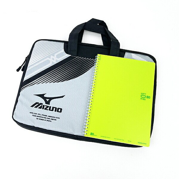 ミズノ ｍizuno 横型パソコンケース グレー タブレットケース