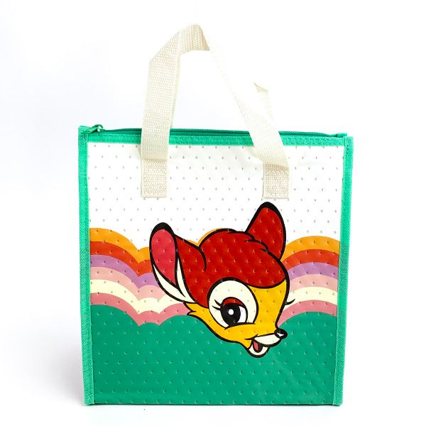 ディズニー レトロシリーズ バンビ 不織布保冷 バッグ ランチバッグ ランチ 学校 オフィス キッチン