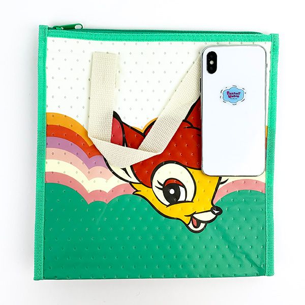 ディズニー レトロシリーズ バンビ 不織布保冷 バッグ ランチバッグ ランチ 学校 オフィス キッチン